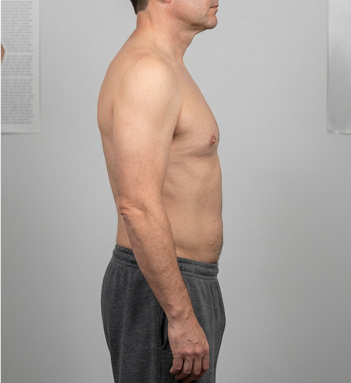 Mann Seitenprofil nachher